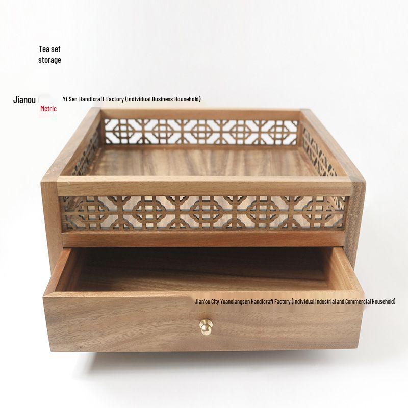 Маленькая полка для сувениров из грецкого ореха Настольный держатель для чайных чашек и подставка-дисплей для журнального столика 8440₽