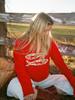 Women's Jacquard Pattern Sweater Crew Neck Long Sleeve Pullover Knitwear