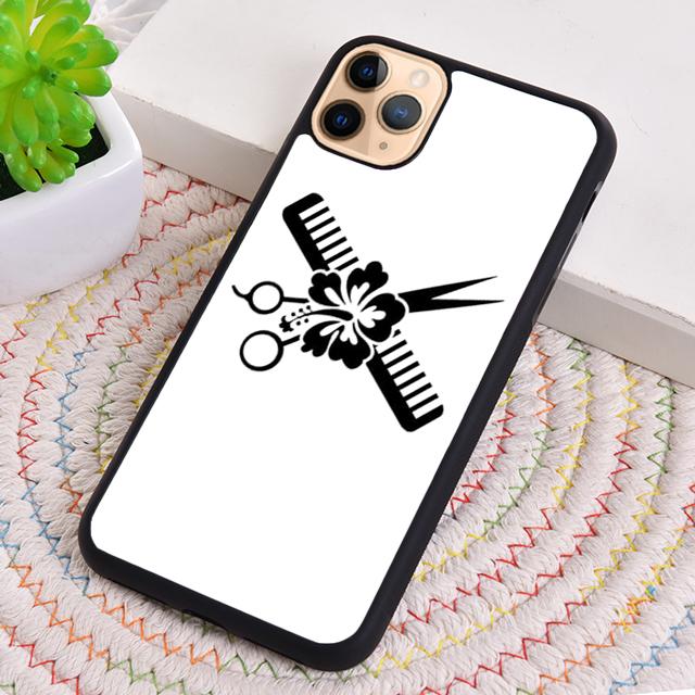 

Barber Scissors Hairstylist Salon Phone Case For iPhone 17 Air 16 pro max 15 14 plus 12 13 Shell Cover coque iPhone 11pro max