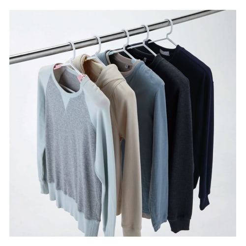 KOKUBO Laundry Hanger, Sliding Hanger (5-Color Set / Non-Slip with Shoulder Pads / Stretchable / Made In Japan) Stylish Clothes Drying Hanger (Prevent