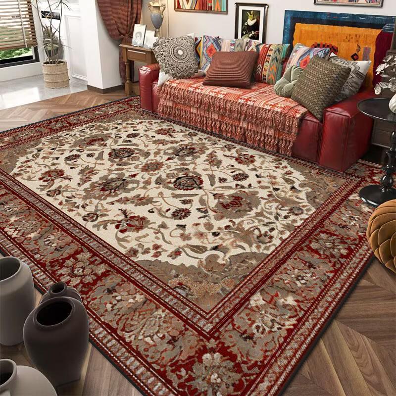 Dywaniki w stylu retro etnicznym do salonu Luksusowy dywan do dekoracji sypialni Antypoślizgowa zmywalna mata podłogowa na werandę Dywan do jadalni i salonu