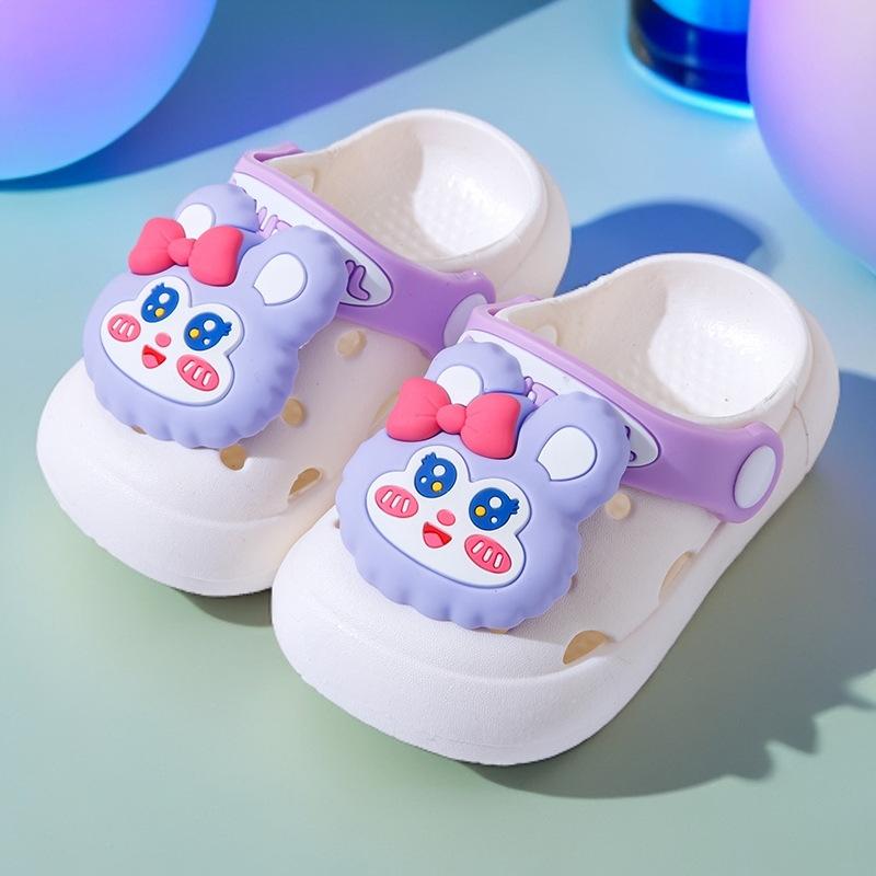 

New soft-soled non-slip cute girls slippers, cartoon children s clogs, summer sandals for kids and babies 21/22【Inner Length13cm