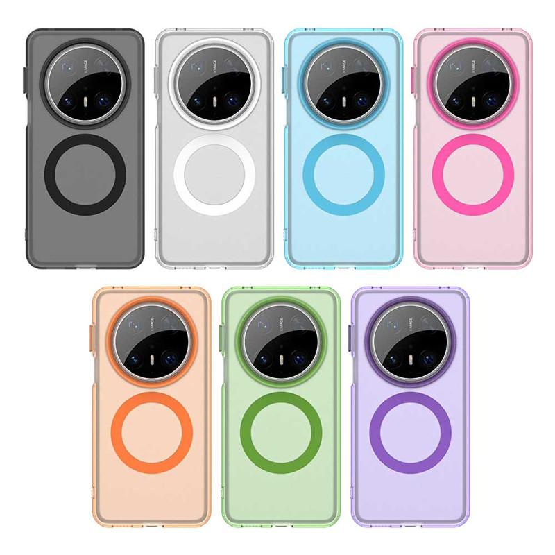 For Huawei Mate 70 Pro Case For Huawei Mate 60 70 Pro+ Cover Translucent Candy Color Matte Magnetic Shockproof Protective Bumper