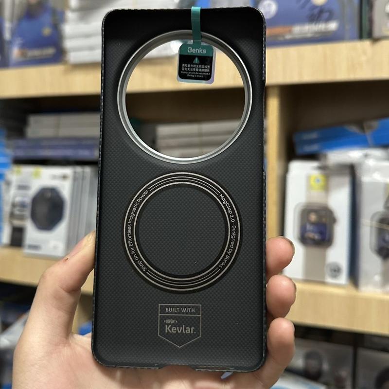 Benks Kevlar Magnetic Case For Xiaomi 15 Ultra Carbon Fibre Back Cover Case for XIAOMI 15 ULTRA