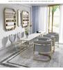 Nordic Double Layer Marble Manicure Table & Chair Set: Elegant, Space-Saving Station for Single & Double Manicures.