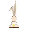 EASTER BUNNY WOODEN FIGURE 15CM
