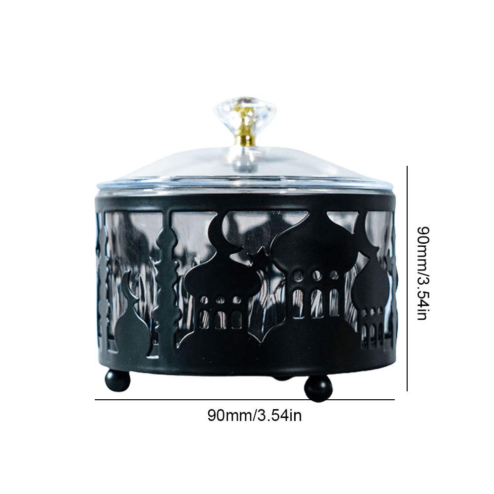 Eid Mubarak Dessert Tray Nuts Serving Tray Home Decor Ramadan Dinner Plate Eid Tableware Candy Plate for Muslim Party Festival