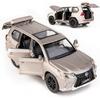 1/32 Scale Lexus LX570 Off-Road In Luxury SUV Model Car, Zinc Alloy Pull Back Toy Car with Sound and Light for Kids Boy Girl Gift