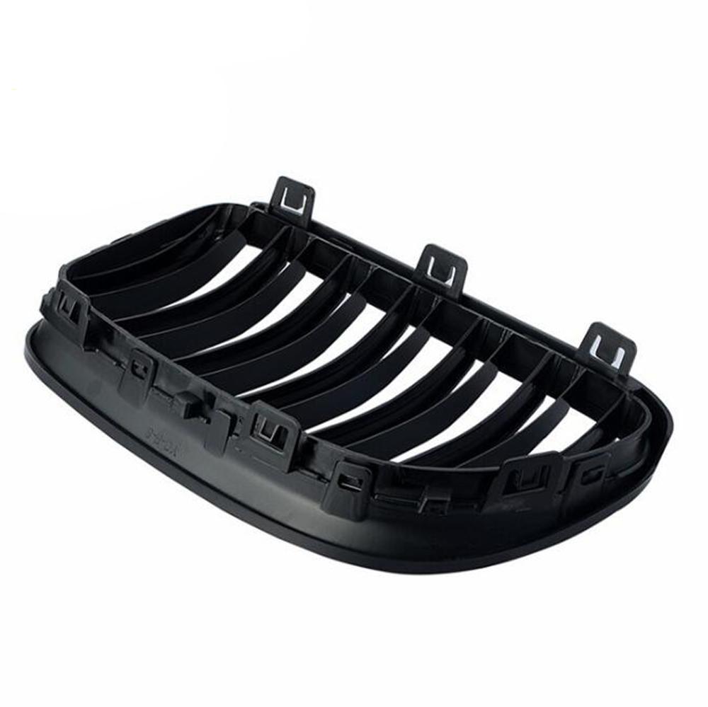 Front Grille Kidney Grill For BMW E92 E93 320I 328i 335i 2 Doors  2010 2011 2012 Car Styling Gloss Black  Dual Line