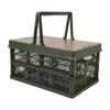 Large Capacity Camping Picnic Basket Multifunction Durable Camping Storage Basket Foldable Portable Handheld Camping Basket
