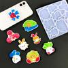 Diy Cartoon Baby Mobile Phone Back Sticker Airbag Bracket Silicone Mold