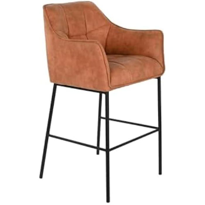 Tabouret - DKD Home Decor - Noir Camel - Métal - 59 x 60 x 107 cm - Design Contemporain
