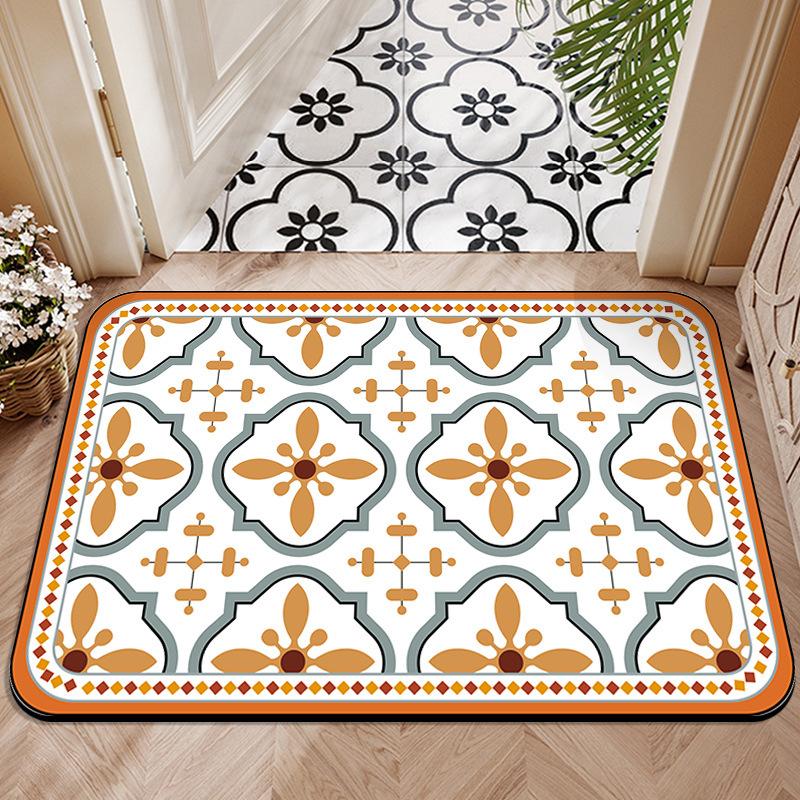 Entrance Carpet Anti Slip Floor Mat Easy To Maintain Bathroom and Toilet Entrance Foot Mat
