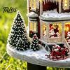 Garden Ornament for Christmas Snowy Cottage Stake, Acrylic Yard Sign, Durable Outdoor Festive Decor Winter Lawn Holiday Decoration Stake