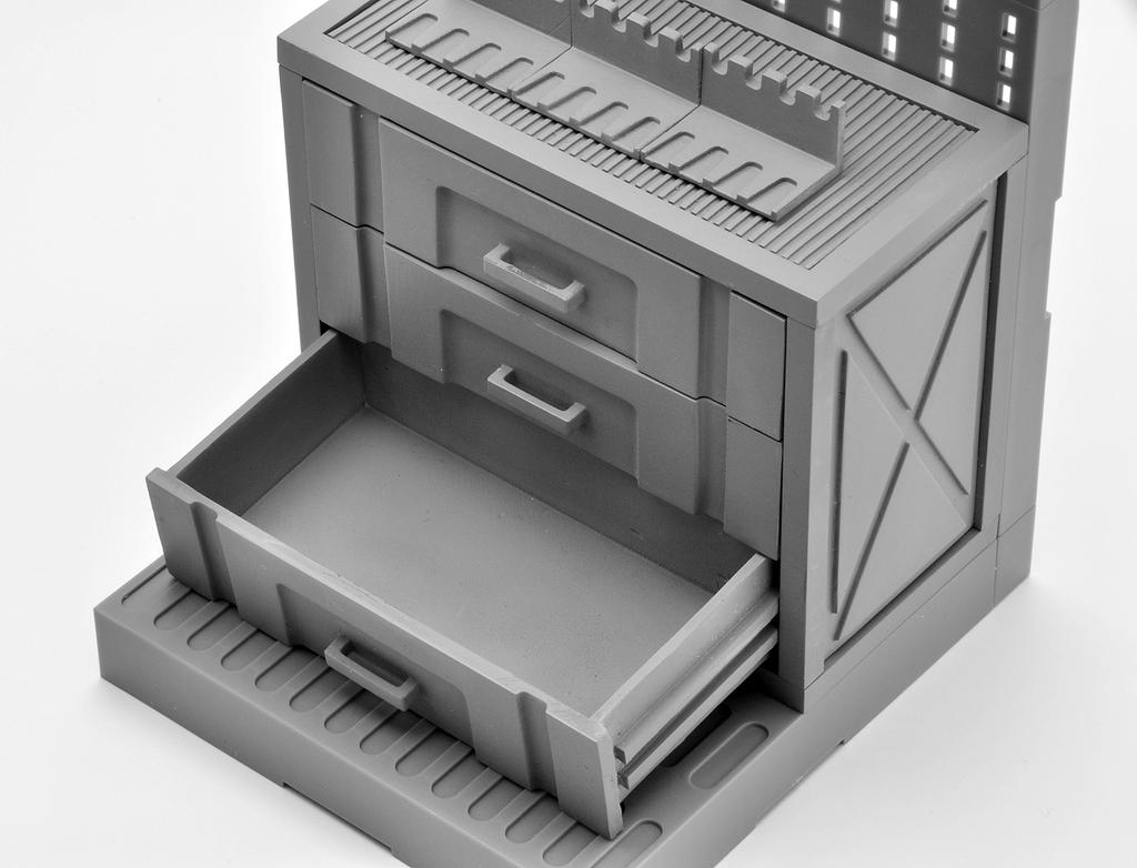 Little Armory LD006 Gun Rack B Plastic Model