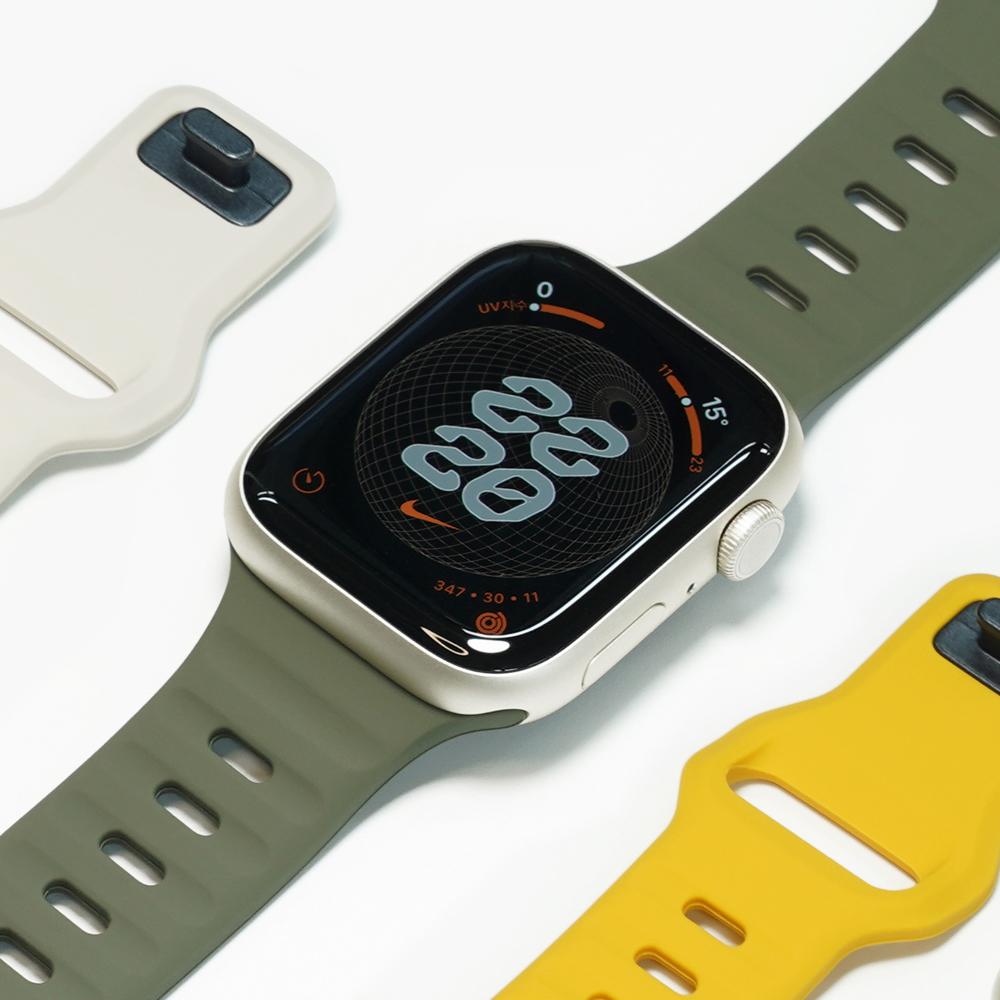 Biltin Apple Watch Silicone Sport Strap Ultra 10 9 8 Se2 (B Type)