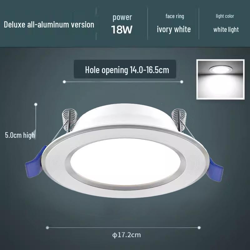 Ultra-Thin LED Downlight: 4-6 Inch Recessed Ceiling Spotlight
