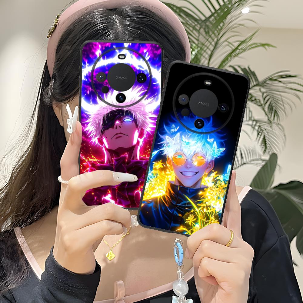 Jujutsu Kaisen Colored Mobile Phone Case for Huawei Mate 60 50 40 30 20 10 Pro Plus Lite E 5G Black Cover Luxury Smartphone