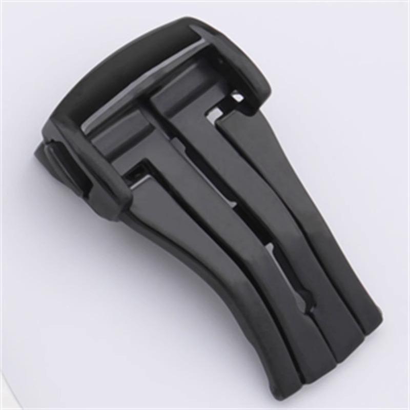 18mm 20mm Metal Watch Band Buckle for Omega Stainless Steel Folding Buckle Silver Black Clasp Deployment Clasp Accessories