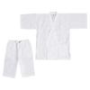 Kimono Living Men's Shijira Weave Jinbei (Wafu Style) 100% Cotton, Sizes M/L/LL, Gift (White, M)