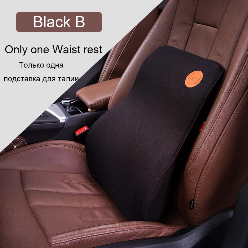 Car Seat Neck Headrest Pillow Cushion Comfort Breathable Memory Foam Pad Back Support Lumbar Protector Universal Car