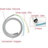 Nigf 2/4 Hole Dental Silicone Hose With Fitting For High/Low Speed Air Turbine Handpiece Dental Chair Accessories