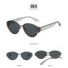 New High Quality Men Women Metal Frame Sunglasses  Unisex Designer Fashion Sun Glasses Oval Unisex Stylish Eyewear Shades Uv400