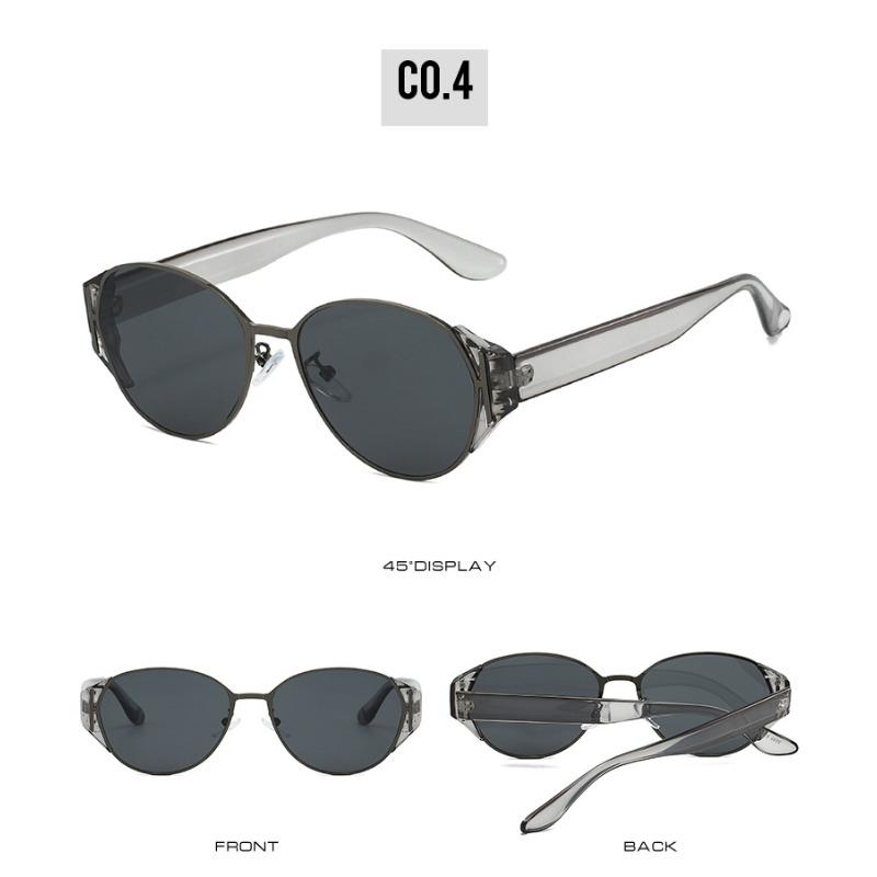 New High Quality Men Women Metal Frame Sunglasses Unisex Designer Fashion Sun Glasses Oval Unisex Stylish Eyewear Shades Uv400