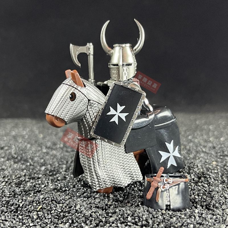 Medieval Hospitaller Teutonic Knights Building Blocks DIY Mini Action Toy Figures Assemble Bricks Children Toys Gifts Series 3