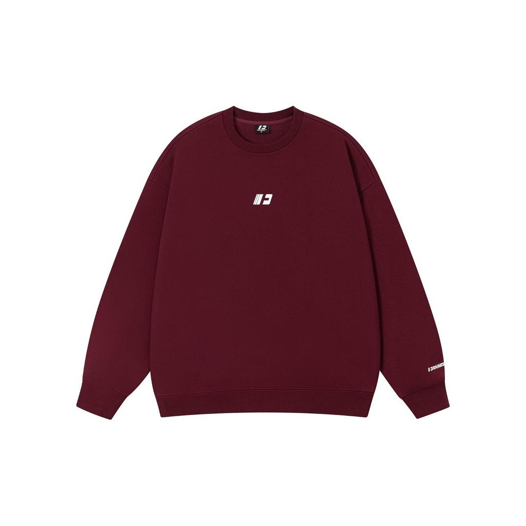 Unisex Embroidered Round Neck Heavyweight Cotton T-shirt - Korean Style, Long Sleeve, Trendy Spring/Autumn Casual Wear
