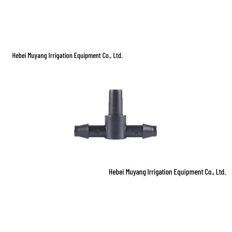 4/7 PVC Cross Barbed Tee Micro-Spray Irrigation Connector for Garden Drip Systems