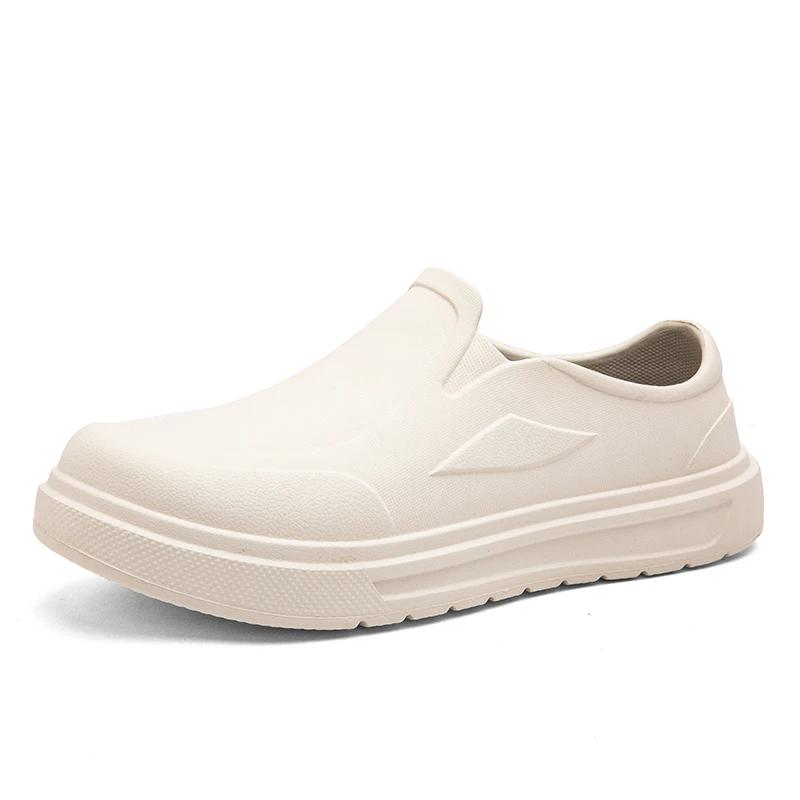 

Мужские рабочие непромокаемые и маслостойкие туфли для шеф-повара на плоской подошве, легкие повседневные сандалии для пляжа, новинка весна-лето 39