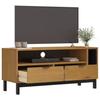 VidaXL Meuble TV FLAM 110x40x50 cm bois massif de pin 357820