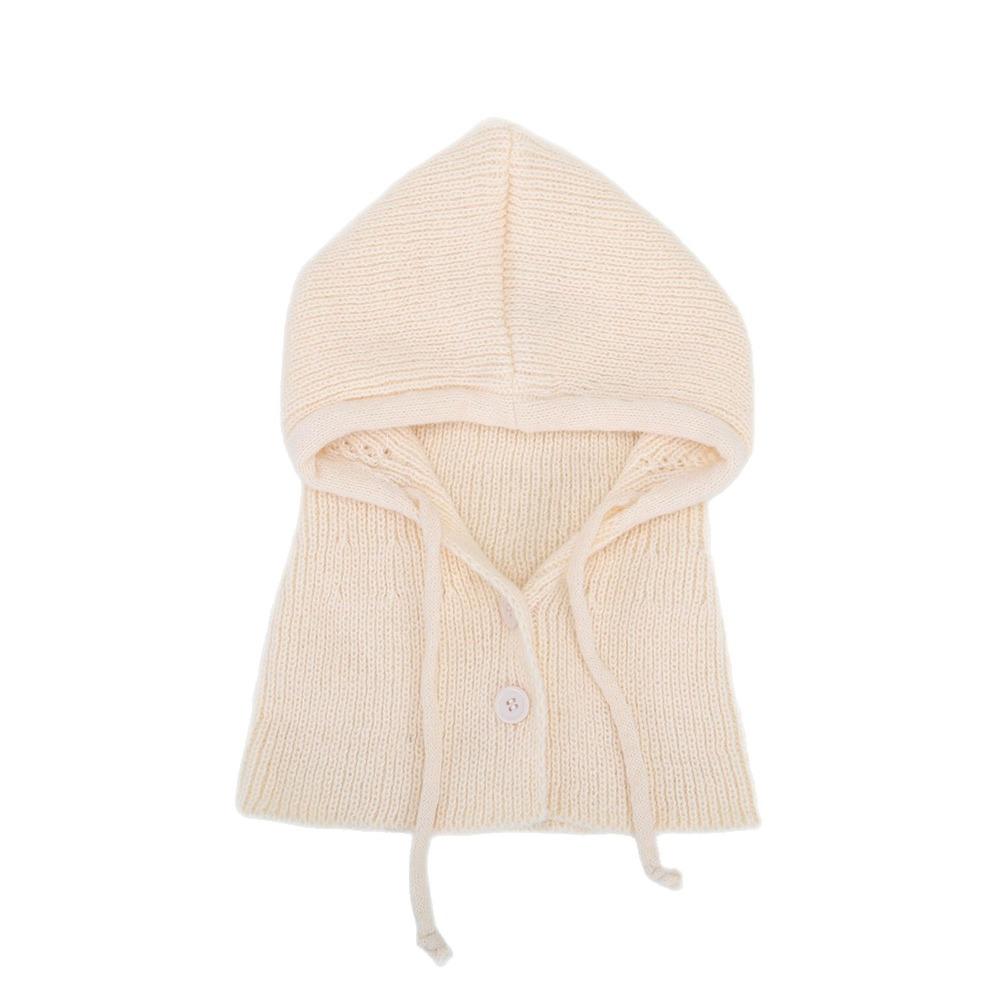 

Neck Protection Beanie Cap Windproof Thickened Hooded Cap New Pullover Hats Women бежевый
