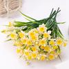 2 Bunches 20 Blooms Artificial Daffodils Flowers Faux Spring Narcissus Flowers with Stem for Home Garden Office Wedding Party Decor DIY Flower