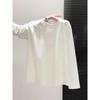 Women's Long Sleeve Cotton Base Layer - Warm, Regular Fit for Spring, Autumn, Winter - Plus Velvet Inner Layer