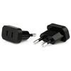 250V Power Plug Adapter US To EU Euro Europe Plug Power Plug Converter Socket