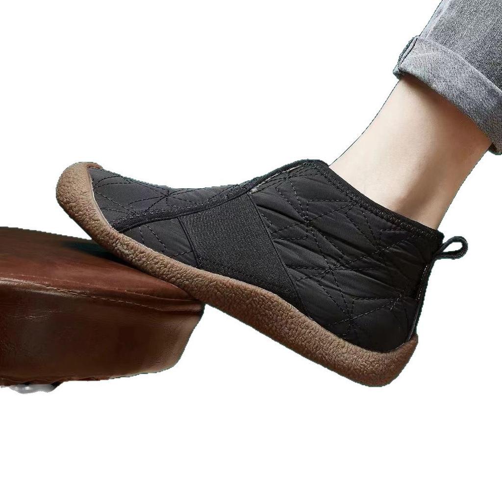 Winter New Snow Boots Flat Shoes Piled Thickened Thermal Cotton Shoes Casual Short Boots
