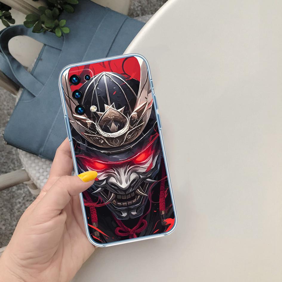 PP41 Japanische Samurai-Maske Handyhülle für Motorola Moto Edge 20 30 40 50 S30 Fusion Ultra Pro Neo Lite + G200 G23