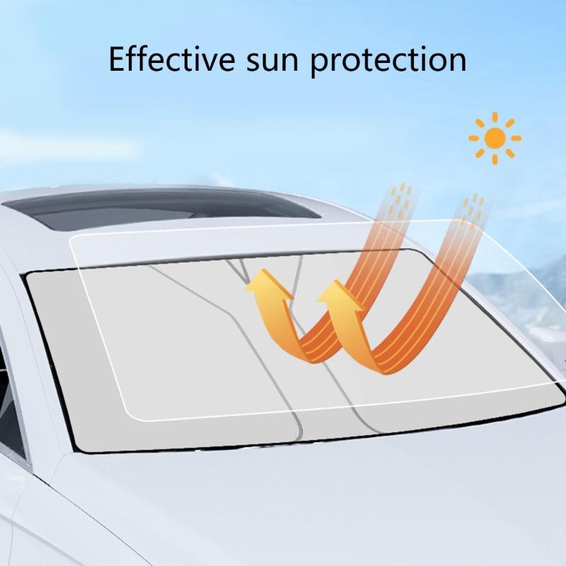 Car Interior Windshield Cover Sunshades Umbrellas Foldable Covers UV Block Front Window Protect Vehicle from Heat