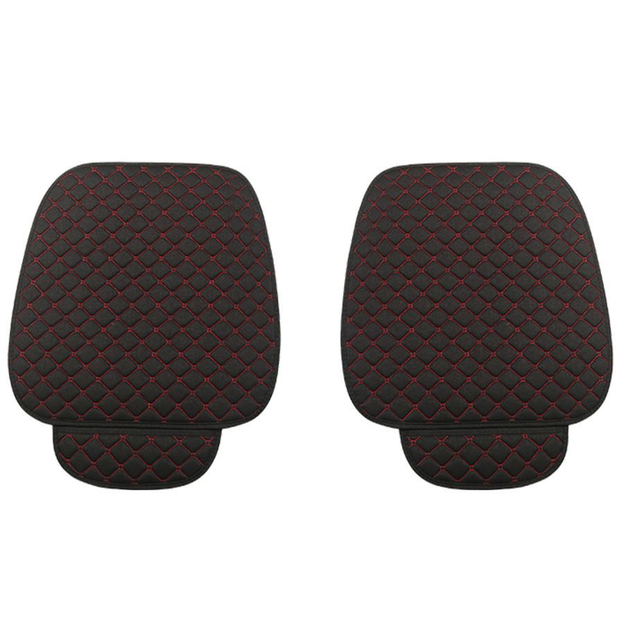 

Front seat cushion-linen black and red (pair)