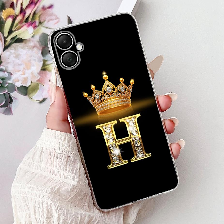 For Samsung Galaxy A05 A06 4G Case Luxury Letters Cover Soft Slim Phone Case For Samsung A06 A 05 s Galaxy A05s A 06 Fundas Bags