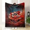 Arsenal Team Celebration Art Design Flannel Blanket for Bedroom, Living Room, Sofa, and Nap Sofas
