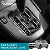 Collier de levier de vitesses en fibre de carbone pour Subaru Impreza 2005-2007 Garniture intérieure