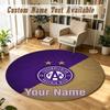 Round Rug Custom NameAustria Wien FC Pattern Non Slip Carpet Home Floor Decor