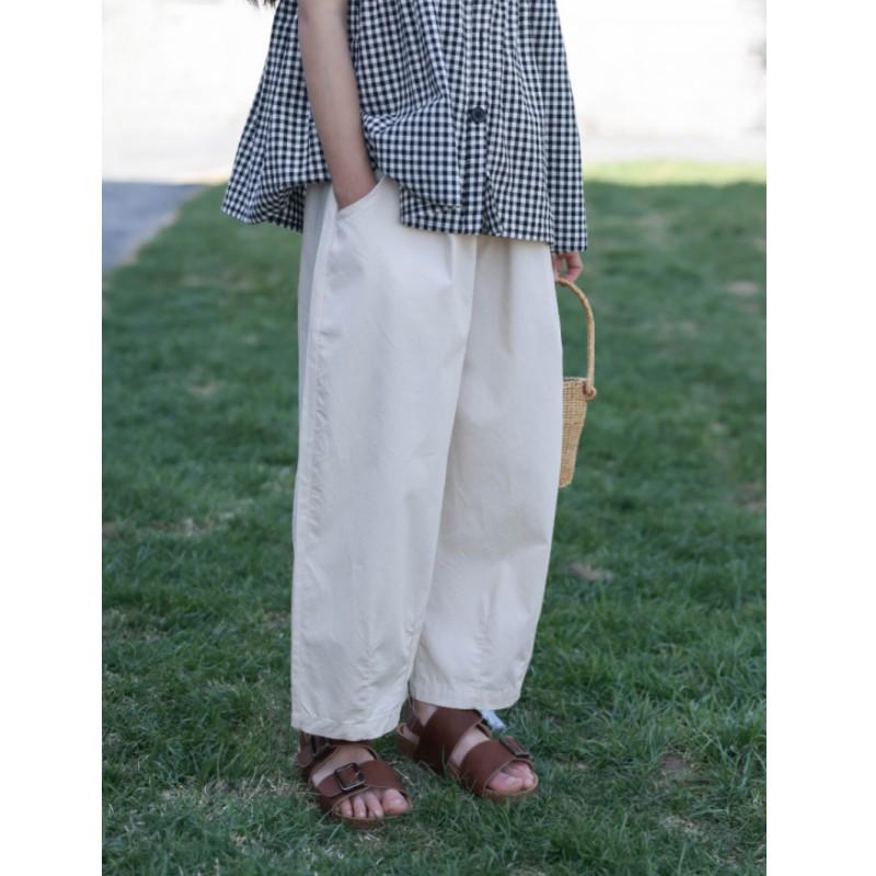 Girls' Lightweight Summer Casual Pants: Wide-Leg Mosquito-Repellent Pants, Loose-Fitting Long Pants for Babies