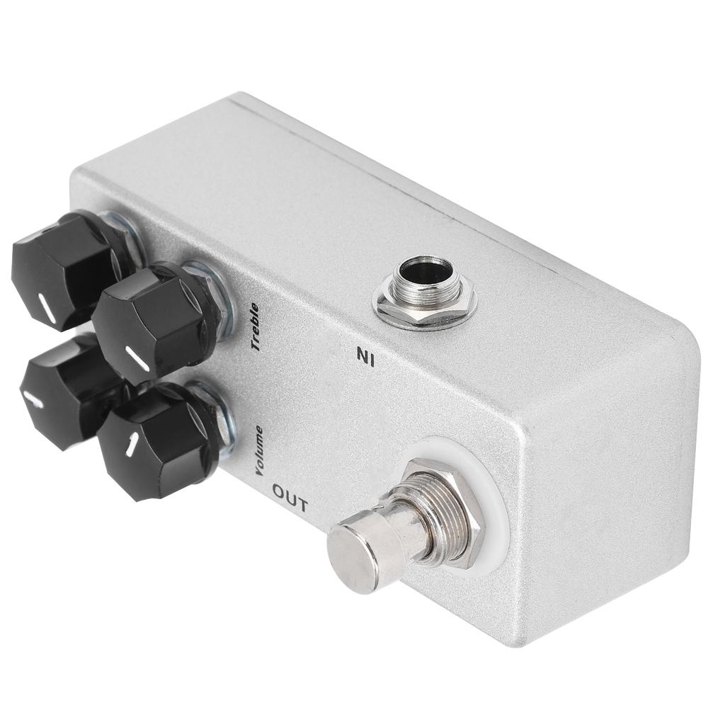 Effect Pedal Mini Full Metal 4 Functions Knobs Overdrive Pedals for Electric Guitar Bass