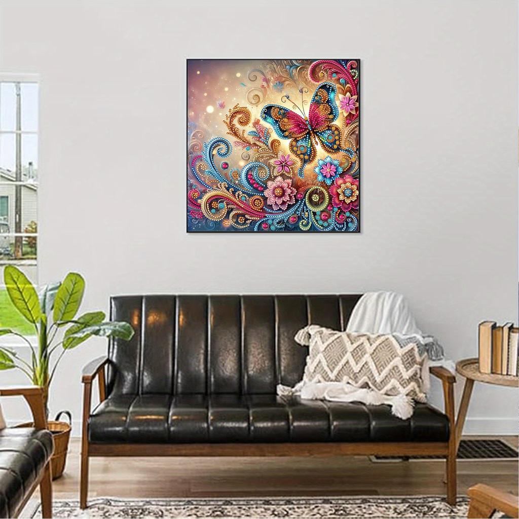 1Pc New DIY Special-shaped Bright Diamond Decorative Painting, for Festival Outdoor Courtyard Garden Home Decoration