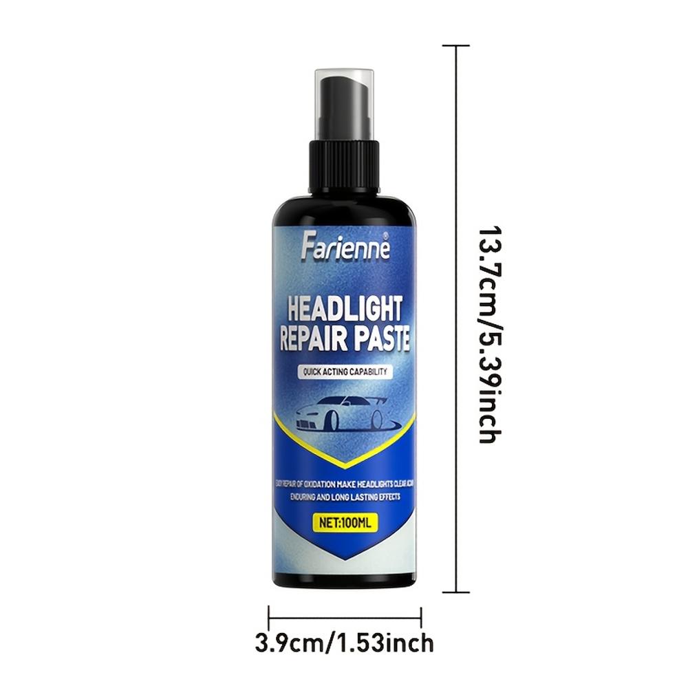 Professionelles Autoscheinwerfer-Restaurationsspray, ein einfach zu bedienendes Scheinwerfer-Wartungsset, das oxidierte, vergilbte und trübe