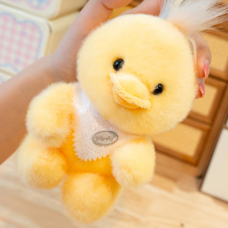 1Pc 13cm Lovely Duck Frog Raccoon Fox Plushie toy Cartoon Panda Dinosaur Elephant Pendant Plush Toys Birthday Decor Gift